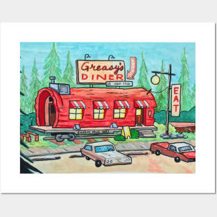 Greasy's Diner Posters and Art